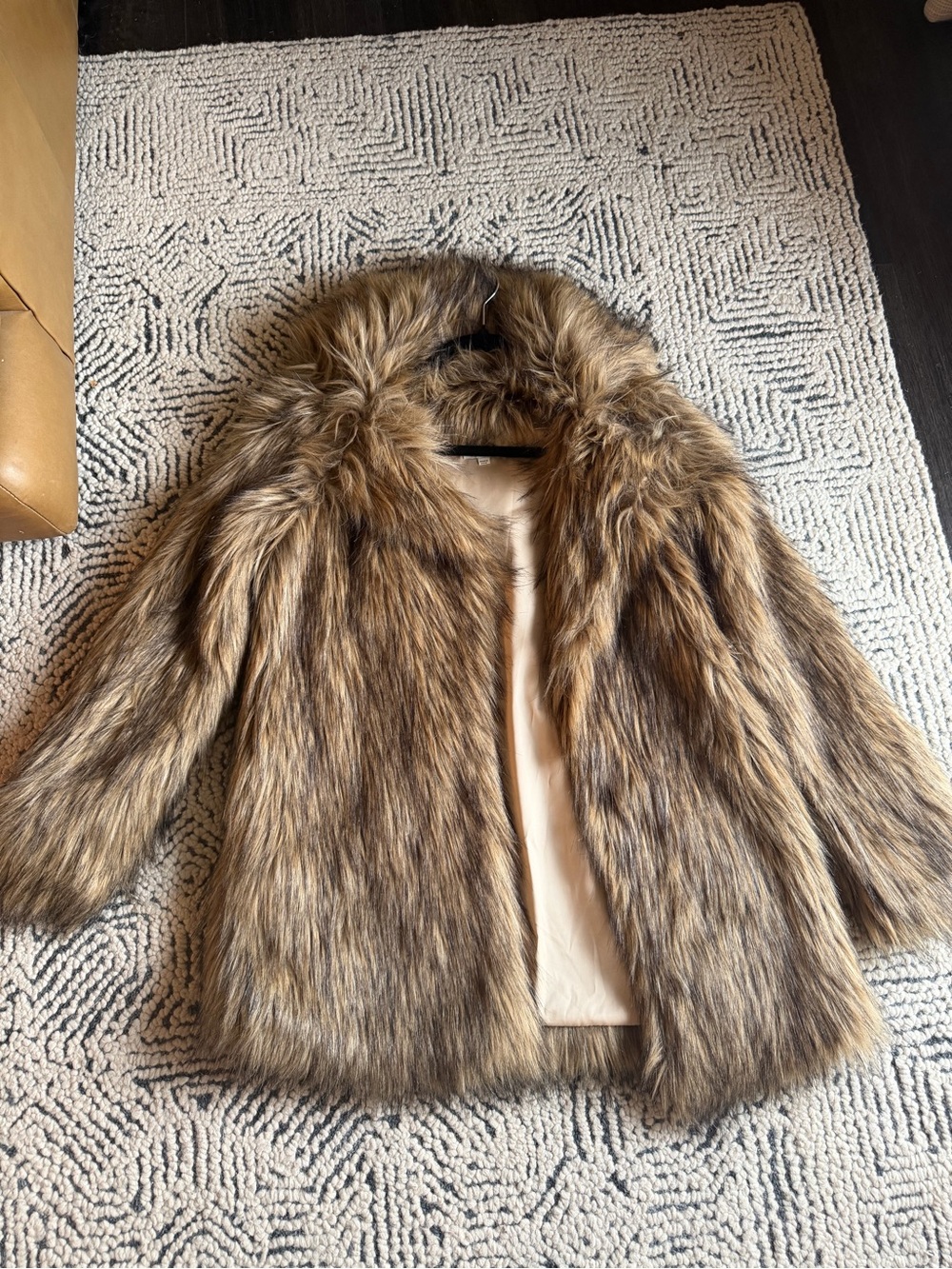 Show me your mumu faux fur jacket